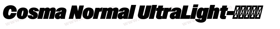Cosma Normal UltraLight字体转换